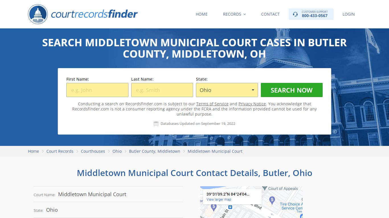 Middletown Municipal Court Case Search - Butler County, OH - RecordsFinder