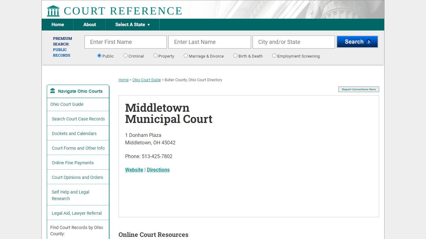 Middletown Municipal Court - CourtReference.com